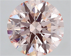 Picture of Lab Grown Diamond 1.55 Carats, Round with Ideal Cut, Fancy Pink Color, VS2 Clarity and Certified by IGI