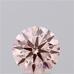 Picture of Lab Grown Diamond 2.72 Carats, Round with Ideal Cut, Fancy Intense Pink Color, VS2 Clarity and Certified by IGI