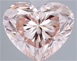 Picture of Lab Grown Diamond 2.57 Carats, Heart with  Cut, Fancy Intense Pink Color, VS1 Clarity and Certified by IGI