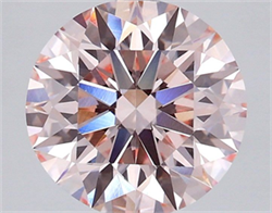 Picture of Lab Grown Diamond 2.40 Carats, Round with Ideal Cut, Fancy Intense Pink Color, VVS2 Clarity and Certified by IGI