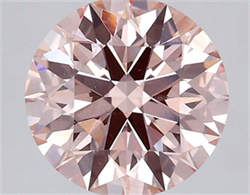 Picture of Lab Grown Diamond 2.01 Carats, Round with Ideal Cut, Fancy Intense Pink Color, VS1 Clarity and Certified by IGI