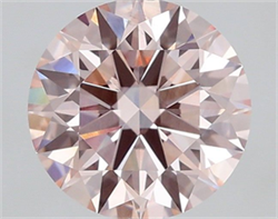 Picture of Lab Grown Diamond 1.20 Carats, Round with Ideal Cut, Fancy Intense Pink Color, VS1 Clarity and Certified by IGI