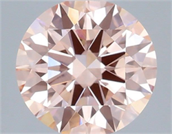 Picture of Lab Grown Diamond 1.50 Carats, Round with Ideal Cut, Fancy Intense Pink Color, VVS2 Clarity and Certified by IGI