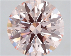 Picture of Lab Grown Diamond 2.04 Carats, Round with Ideal Cut, Fancy Intense Pink Color, VVS2 Clarity and Certified by IGI