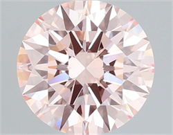 Picture of Lab Grown Diamond 1.31 Carats, Round with Ideal Cut, Fancy Intense Pink Color, VS1 Clarity and Certified by IGI