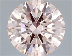 Picture of Lab Grown Diamond 2.04 Carats, Round with Ideal Cut, Fancy Intense Pink Color, VS1 Clarity and Certified by IGI