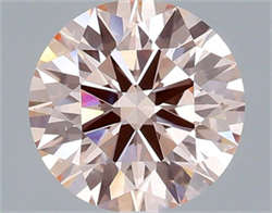 Picture of Lab Grown Diamond 2.00 Carats, Round with Ideal Cut, Fancy Pink Color, VVS2 Clarity and Certified by IGI