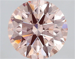 Picture of Lab Grown Diamond 2.02 Carats, Round with Ideal Cut, Fancy Intense Pink Color, VVS2 Clarity and Certified by IGI