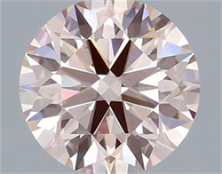 Picture of Lab Grown Diamond 2.00 Carats, Round with Ideal Cut, Fancy Pink Color, VS1 Clarity and Certified by IGI