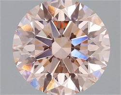 Picture of Lab Grown Diamond 2.05 Carats, Round with Ideal Cut, Fancy Intense Pink Color, VS1 Clarity and Certified by IGI