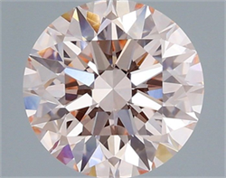 Picture of Lab Grown Diamond 2.01 Carats, Round with Ideal Cut, Fancy Pink Color, VVS2 Clarity and Certified by IGI