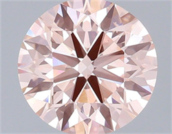 Picture of Lab Grown Diamond 2.01 Carats, Round with Ideal Cut, Fancy Intense Pink Color, VS2 Clarity and Certified by IGI