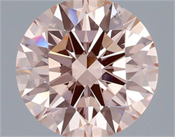 Picture of Lab Grown Diamond 2.01 Carats, Round with Ideal Cut, Fancy Intense Pink Color, VS2 Clarity and Certified by IGI