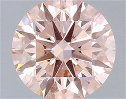 Picture of Lab Grown Diamond 2.00 Carats, Round with Ideal Cut, Fancy Intense Pink Color, VS1 Clarity and Certified by IGI