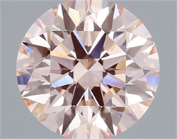 Picture of Lab Grown Diamond 2.04 Carats, Round with Ideal Cut, Fancy Vivid Pink Color, VS1 Clarity and Certified by IGI