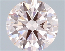 Picture of Lab Grown Diamond 1.20 Carats, Round with Ideal Cut, Fancy Pink Color, VVS2 Clarity and Certified by IGI