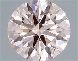 Picture of Lab Grown Diamond 1.50 Carats, Round with Ideal Cut, Fancy Pink Color, VVS2 Clarity and Certified by IGI