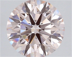 Picture of Lab Grown Diamond 2.21 Carats, Round with Ideal Cut, Fancy Light Pink Color, VS1 Clarity and Certified by IGI