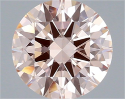 Picture of Lab Grown Diamond 1.50 Carats, Round with Excellent Cut, Fancy Pink Color, VS1 Clarity and Certified by IGI