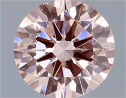 Picture of Lab Grown Diamond 1.70 Carats, Round with Excellent Cut, Fancy Intense Pink Color, VVS2 Clarity and Certified by IGI