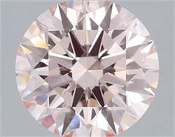 Picture of Lab Grown Diamond 1.56 Carats, Round with Ideal Cut, Fancy Pink Color, VS2 Clarity and Certified by IGI
