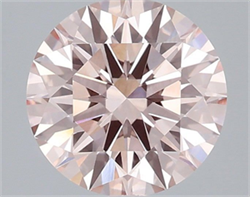 Picture of Lab Grown Diamond 2.02 Carats, Round with Ideal Cut, Fancy Intense Pink Color, VS1 Clarity and Certified by IGI