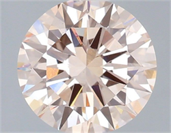 Picture of Lab Grown Diamond 2.00 Carats, Round with Excellent Cut, Fancy Pink Color, VS1 Clarity and Certified by IGI
