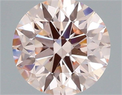 Picture of Lab Grown Diamond 1.25 Carats, Round with Ideal Cut, Fancy Intense Pink Color, VS1 Clarity and Certified by IGI