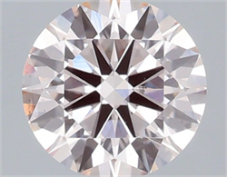 Picture of Lab Grown Diamond 2.00 Carats, Round with Ideal Cut, Fancy Pink Color, VS1 Clarity and Certified by IGI