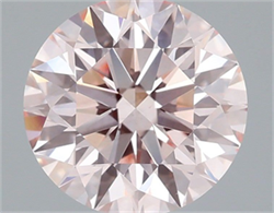 Picture of Lab Grown Diamond 1.75 Carats, Round with Ideal Cut, Fancy Pink Color, VS1 Clarity and Certified by IGI