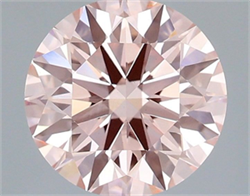 Picture of Lab Grown Diamond 2.04 Carats, Round with Ideal Cut, Fancy Intense Pink Color, VS1 Clarity and Certified by IGI