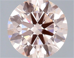 Picture of Lab Grown Diamond 2.00 Carats, Round with Ideal Cut, Fancy Pink Color, VS1 Clarity and Certified by IGI