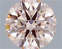 Picture of Lab Grown Diamond 2.03 Carats, Round with Ideal Cut, Fancy Pink Color, VS1 Clarity and Certified by IGI