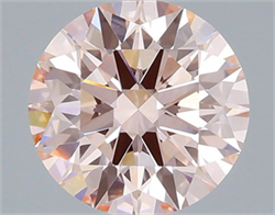 Picture of Lab Grown Diamond 2.04 Carats, Round with Ideal Cut, Fancy Pink Color, VS1 Clarity and Certified by IGI
