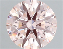 Picture of Lab Grown Diamond 1.55 Carats, Round with Ideal Cut, Fancy Intense Pink Color, VS1 Clarity and Certified by IGI
