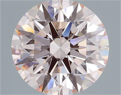 Picture of Lab Grown Diamond 2.21 Carats, Round with Ideal Cut, Fancy Light Pink Color, VVS2 Clarity and Certified by IGI