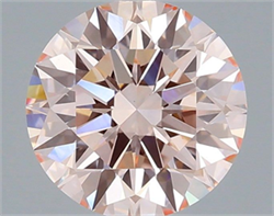Picture of Lab Grown Diamond 2.05 Carats, Round with Ideal Cut, Fancy Intense Pink Color, VS1 Clarity and Certified by IGI