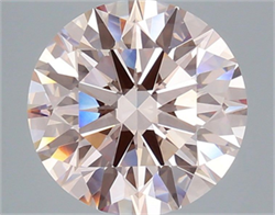 Picture of Lab Grown Diamond 5.02 Carats, Round with Ideal Cut, Fancy Pink Color, VS1 Clarity and Certified by IGI