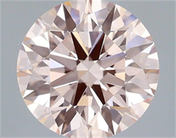 Picture of Lab Grown Diamond 2.03 Carats, Round with Ideal Cut, Fancy Pink Color, VS1 Clarity and Certified by IGI
