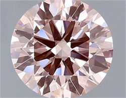 Picture of Lab Grown Diamond 1.51 Carats, Round with Ideal Cut, Fancy Intense Pink Color, VS2 Clarity and Certified by IGI