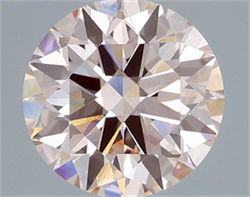 Picture of Lab Grown Diamond 2.05 Carats, Round with Ideal Cut, Fancy Pink Color, VS1 Clarity and Certified by IGI
