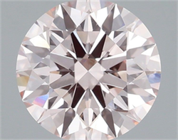 Picture of Lab Grown Diamond 1.51 Carats, Round with Ideal Cut, Fancy Pink Color, VVS2 Clarity and Certified by IGI