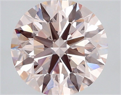 Picture of Lab Grown Diamond 2.01 Carats, Round with Ideal Cut, Fancy Pink Color, VS1 Clarity and Certified by IGI