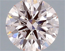 Picture of Lab Grown Diamond 1.53 Carats, Round with Ideal Cut, Fancy Pink Color, VVS2 Clarity and Certified by IGI