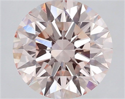 Picture of Lab Grown Diamond 2.05 Carats, Round with Ideal Cut, Fancy Pink Color, VS1 Clarity and Certified by IGI