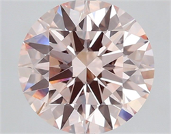 Picture of Lab Grown Diamond 2.05 Carats, Round with Ideal Cut, Fancy Pink Color, VS2 Clarity and Certified by IGI