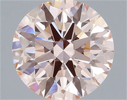 Picture of Lab Grown Diamond 2.00 Carats, Round with Ideal Cut, Fancy Intense Pink Color, VS1 Clarity and Certified by IGI