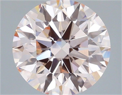 Picture of Lab Grown Diamond 2.54 Carats, Round with Ideal Cut, Fancy Light Pink Color, VS1 Clarity and Certified by IGI
