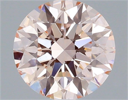 Picture of Lab Grown Diamond 1.50 Carats, Round with Ideal Cut, Fancy Intense Pink Color, VS2 Clarity and Certified by IGI