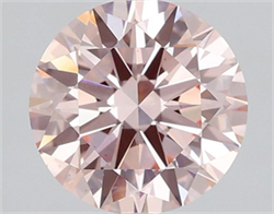 Picture of Lab Grown Diamond 1.50 Carats, Round with Ideal Cut, Fancy Intense Pink Color, VS2 Clarity and Certified by IGI